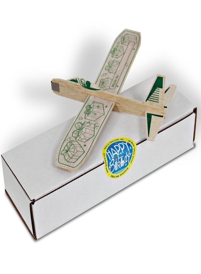 Guillows Guillow's 12" Balsa Glider Planes: Happy Birthday - 6 Pack Bundle - Flying Airplane Building Kit, Assemble & Decorate Wooden Gliders, Party Craft Kids Ages 8+ - Image 5